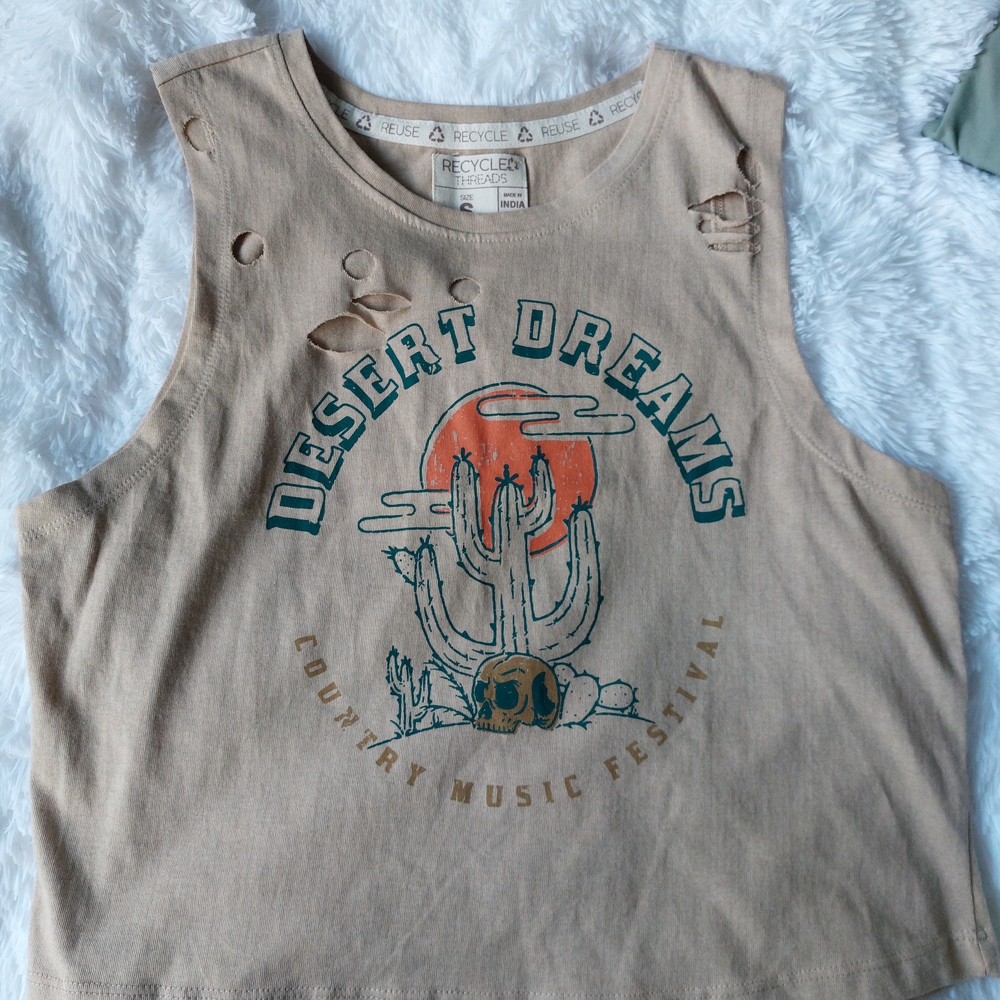 Desert Dreams Kids Tank Top - Beige